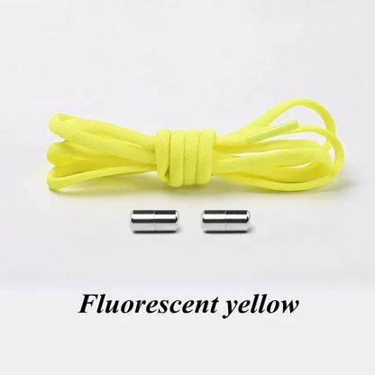 100cm Elastic No Tie Shoelaces with Metal Lock for Sneakers