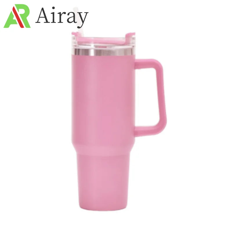 40oz Vacuum Insulated Stainless Steel Tumbler with Handle