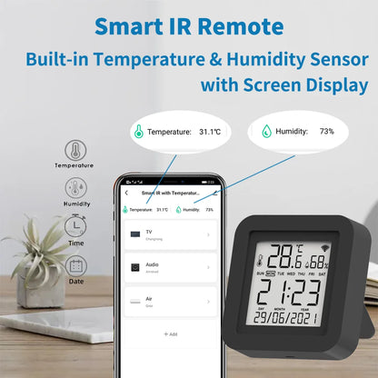 Tuya Smart Universal IR Remote with Temperature & Humidity Sensor