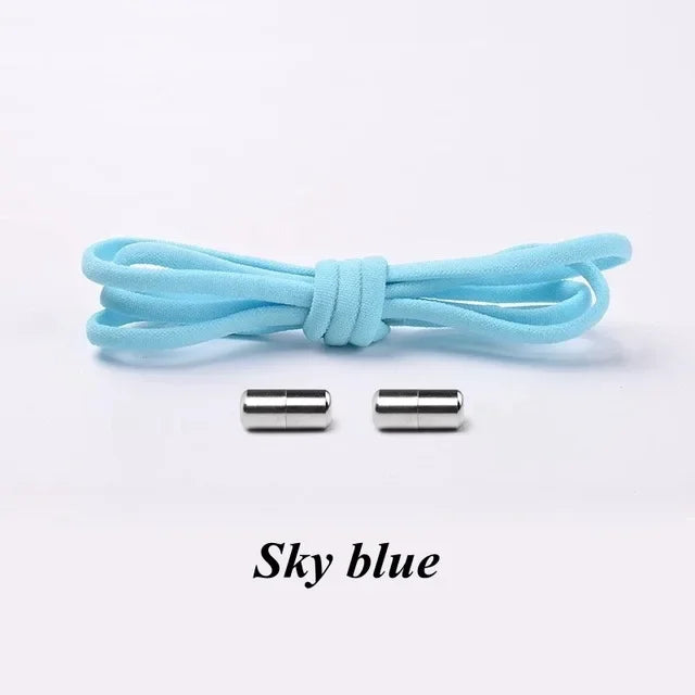 100cm Elastic No Tie Shoelaces with Metal Lock for Sneakers