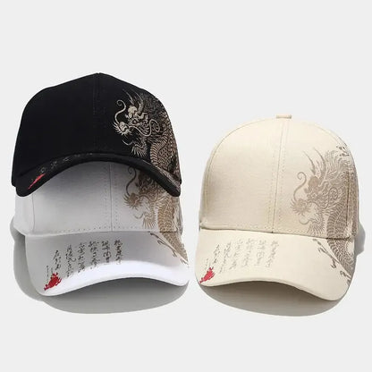 Chinese Dragon Pattern Baseball Cap - Unisex