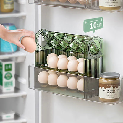 Egg Storage Box - Refrigerator Organizer for Fresh Eggs