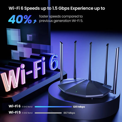 Tenda WIFI6 AX1500 Gigabit Wireless Router