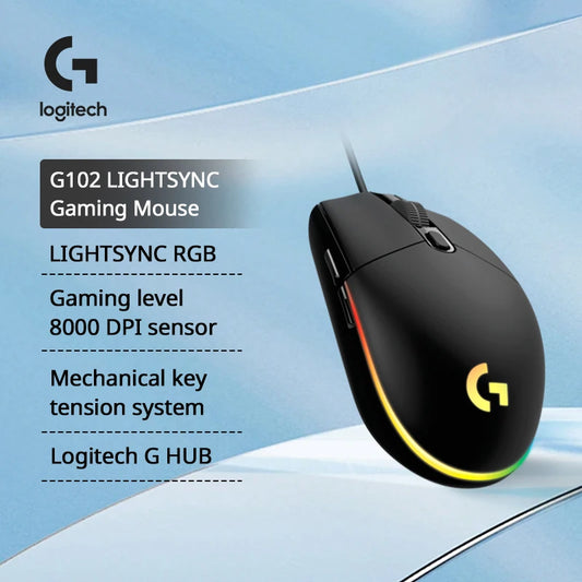 Logitech G102 Wired Gaming Mouse - 8000 DPI RGB Customizable