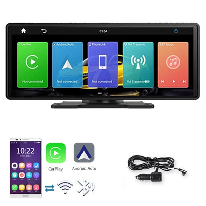 10.26" Touchscreen Wireless Car Stereo with Apple Carplay & Android Auto