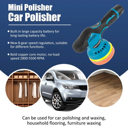 12V Cordless Car Polishing Machine - 380W Electric Sander