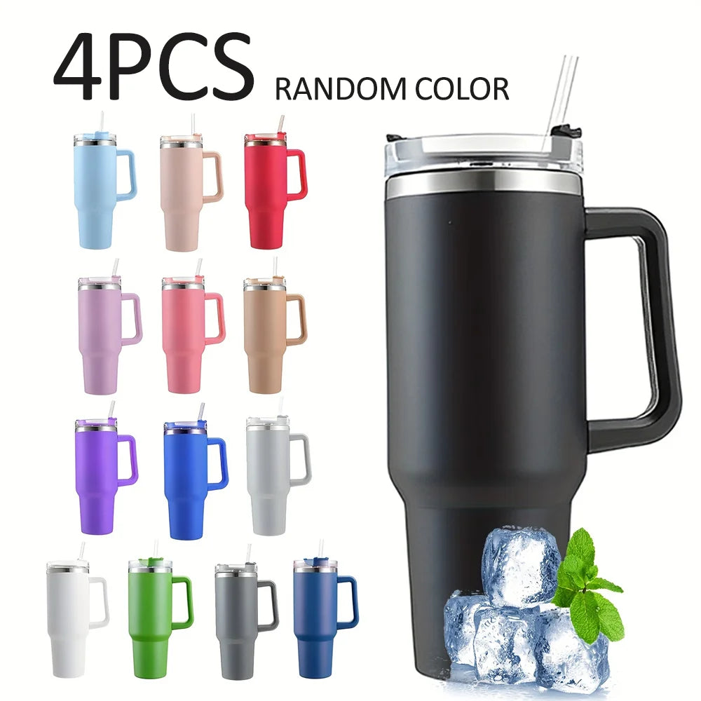 40oz Vacuum Insulated Stainless Steel Tumbler with Handle