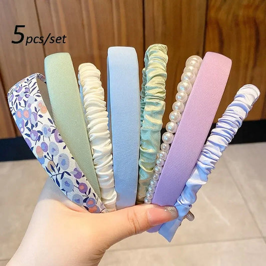 5pcs Fashion Women Hair Bands Set - Stylish Headbands