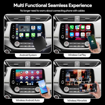 Wireless CarPlay & Android Auto Adapter for Toyota, Mazda, Nissan