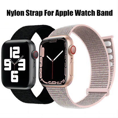 2PCS Nylon Strap for Apple Watch (Series 4 to Ultra 49mm)