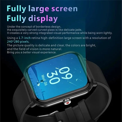 LIGE 2024 Women's Touch Screen Fitness Smart Watch