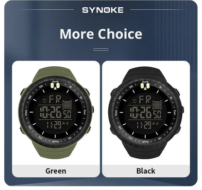 SYNOKE Men's Outdoor Waterproof Shock Resistant Digital Watch