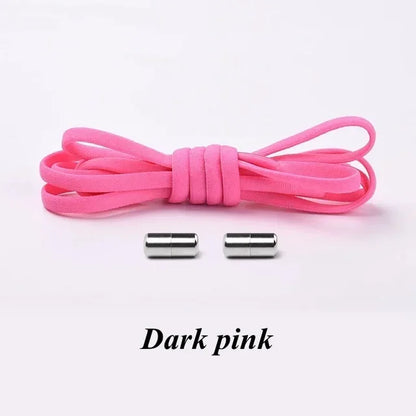 100cm Elastic No Tie Shoelaces with Metal Lock for Sneakers