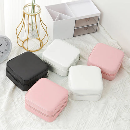 Single Layer Travel Leather Jewelry Box