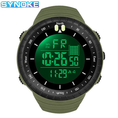 SYNOKE Men's Outdoor Waterproof Shock Resistant Digital Watch