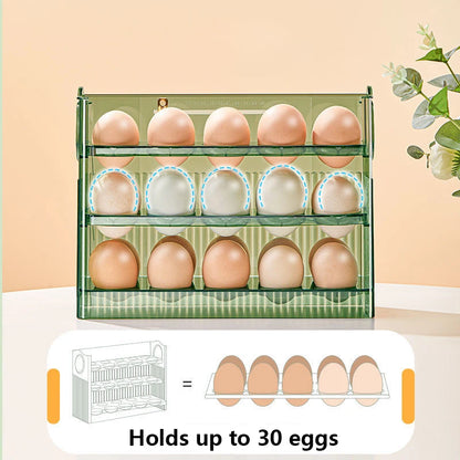 Egg Storage Box - Refrigerator Organizer for Fresh Eggs