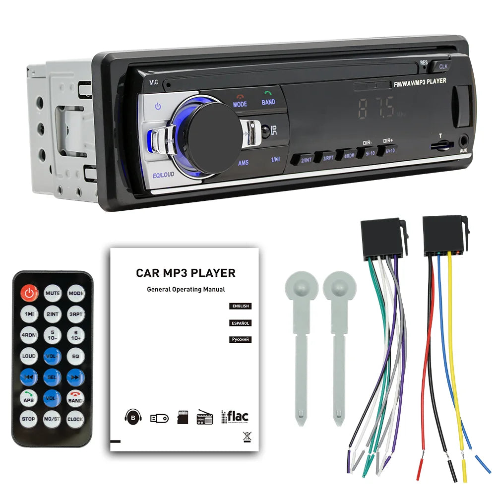 Bluetooth Car MP3 Player with FM Radio & AUX