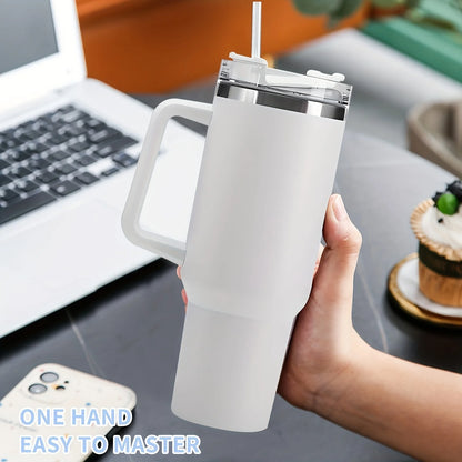 40oz Vacuum Insulated Stainless Steel Tumbler with Handle