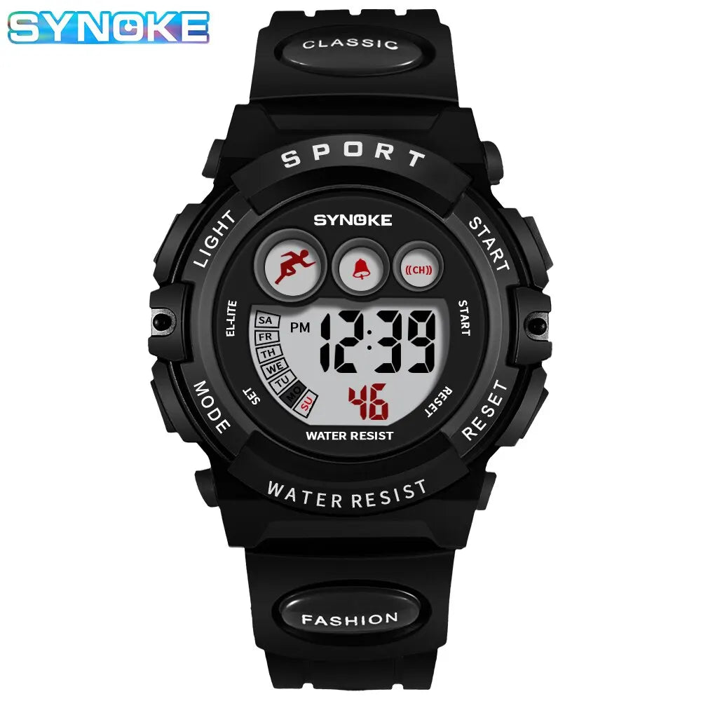 SYNOKE Kids Colorful Digital Sport Watch - Waterproof & Stylish