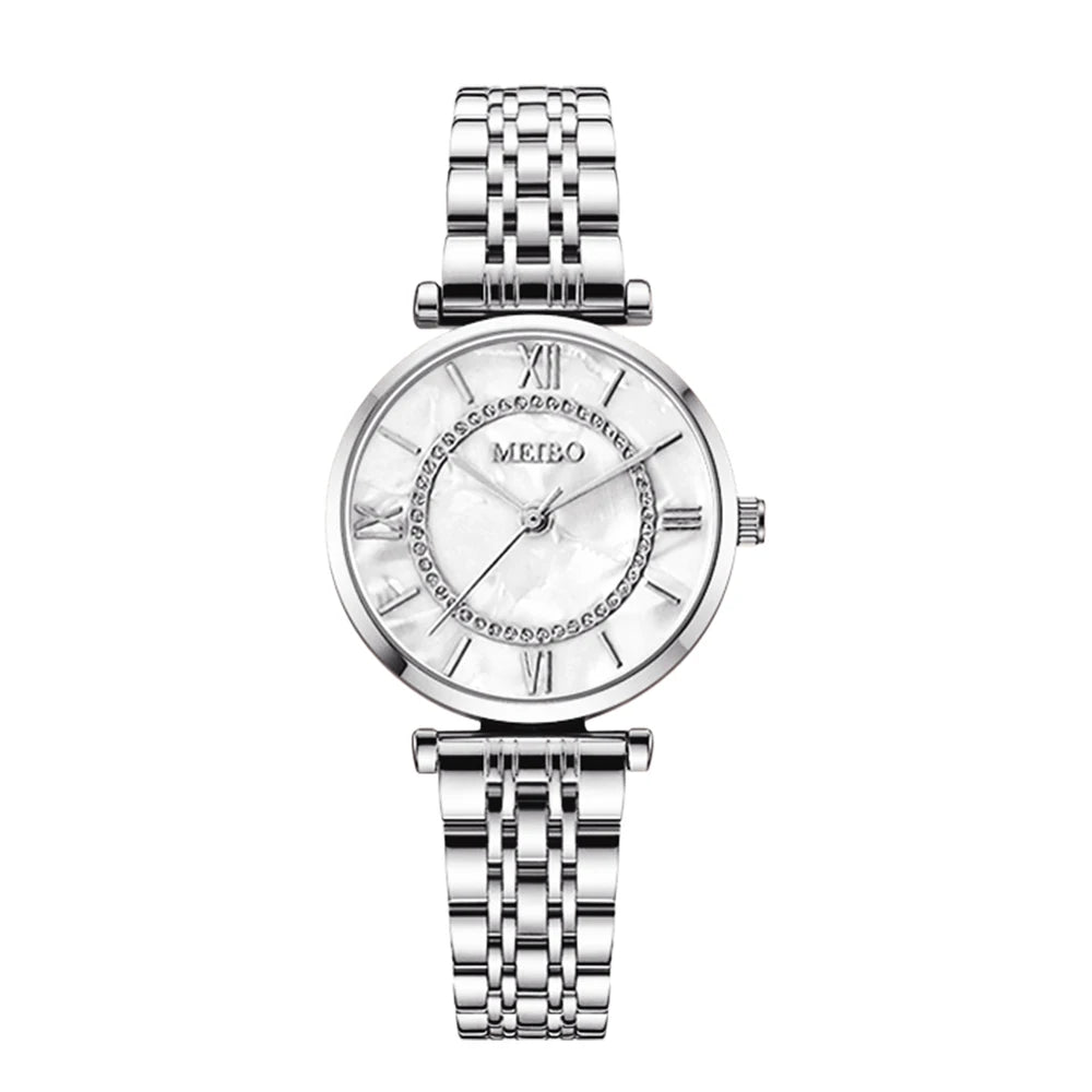 Luxury Crystal Women's Bracelet Watch - MEIBO HQ8016