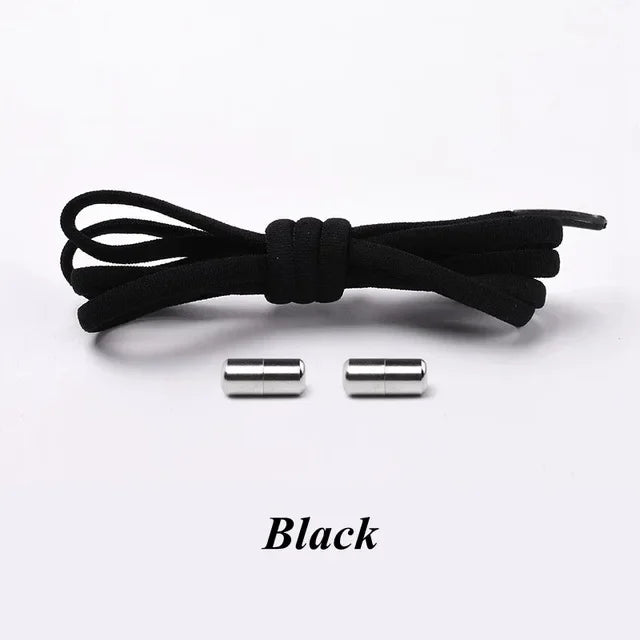 100cm Elastic No Tie Shoelaces with Metal Lock for Sneakers