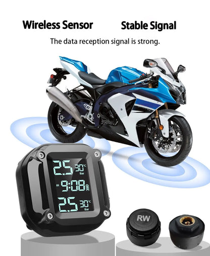 M5 Wireless Motorcycle Tire Pressure Monitor System