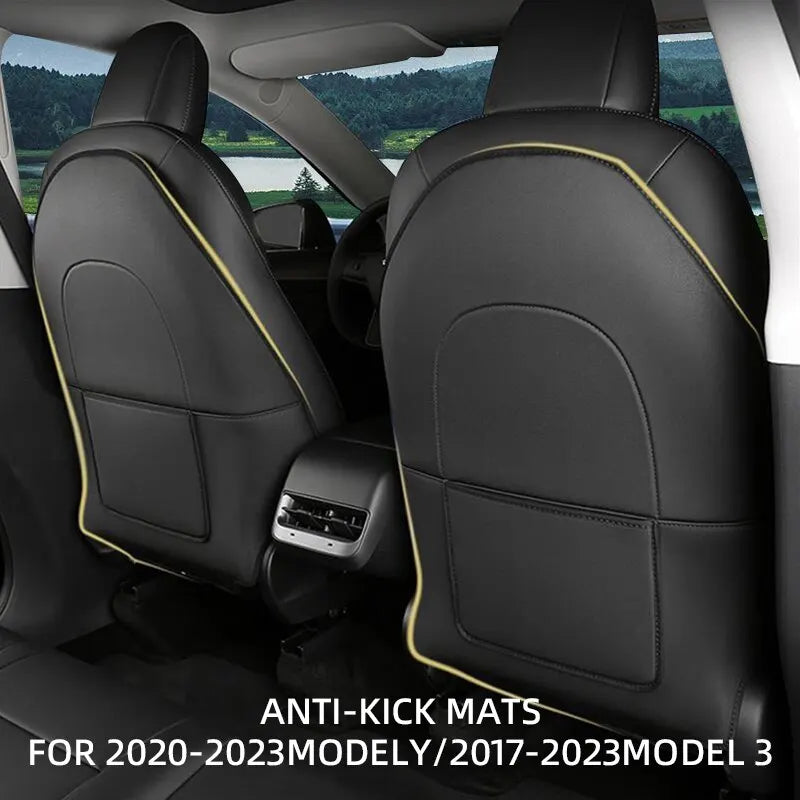 Tesla Model Y & 3 Seatback Protector - Anti-Kick Mats