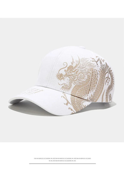 Chinese Dragon Pattern Baseball Cap - Unisex