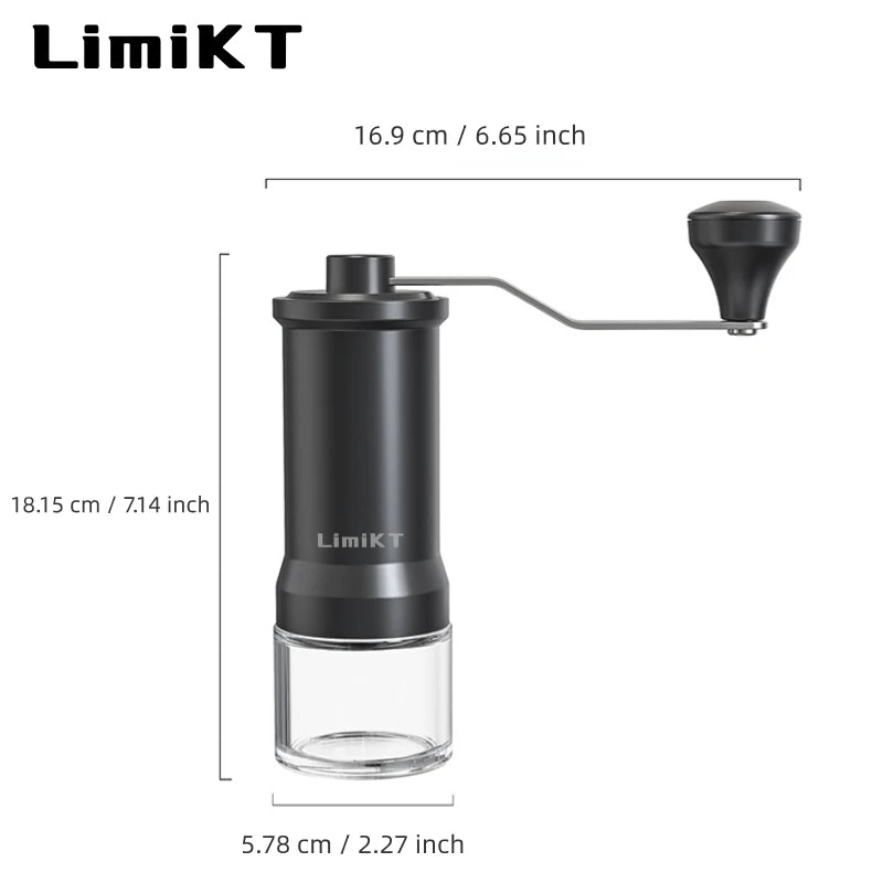 LimiKT Hand-Cranked Coffee Machine - Manual Bean Grinder