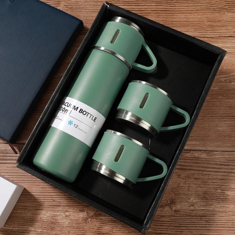 500ML 304 Stainless Steel Vacuum Thermos Gift Set