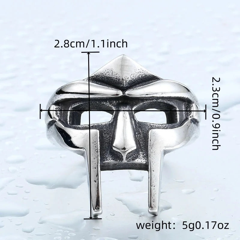 Retro Pharaoh Mask Adjustable Ring