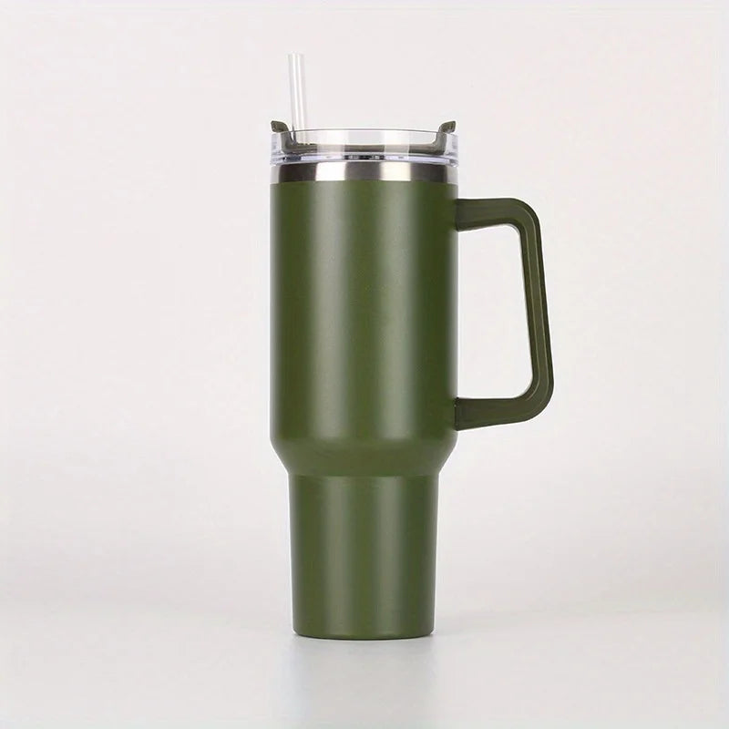 40oz Vacuum Insulated Stainless Steel Tumbler with Handle