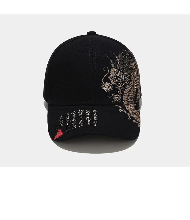 Chinese Dragon Pattern Baseball Cap - Unisex