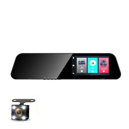 Dual Lens HD 1080P Night Vision Car DVR with Rearview Mirror