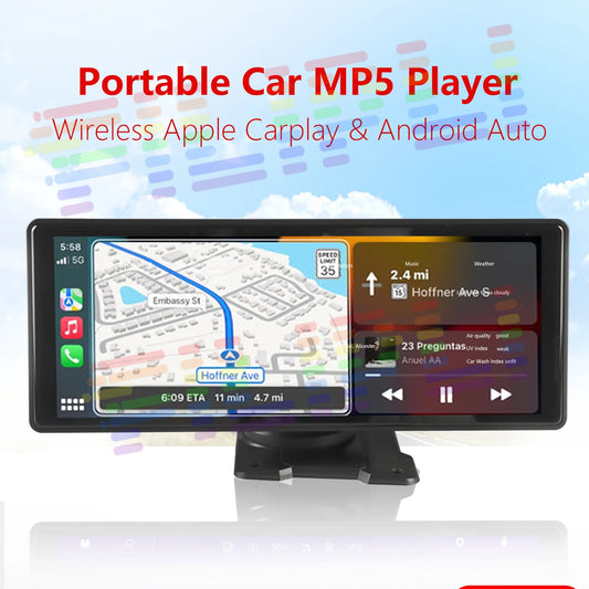 10.26" Touchscreen Wireless Car Stereo with Apple Carplay & Android Auto