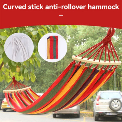 WESTTUNE Outdoor Canvas Hammock with Tree Ropes