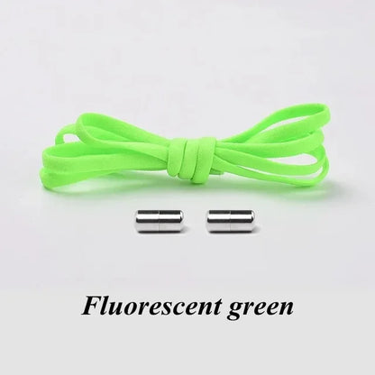 100cm Elastic No Tie Shoelaces with Metal Lock for Sneakers